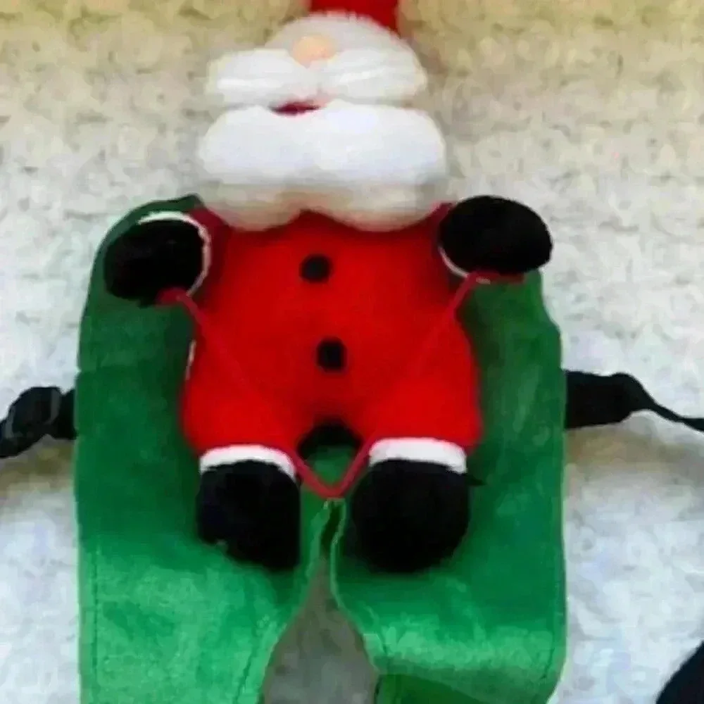 NEW Ride Along Santa Christmas Dog‎ Accessory For Medium Dogs Costume NIB
